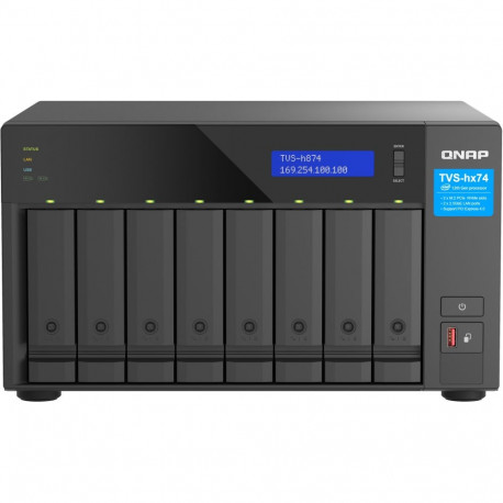 "QNAP TVS-H874T-I9-64G 8-Bay NAS Intel Core i9-12900 16-core/24-thread Thunderbolt 4 ZFS Based"