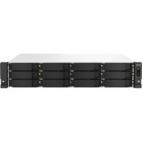 "QNAP TS-1264U-RP-8G 2U 12-Bay rackmount NAS Intel Celeron N5095 quad-core 8GB onboard not expandabl