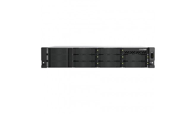 "QNAP TS-855eU-RP-8G 8-bay short depth rackmount NAS Intel Atom C5125 8C 2.8GHz 8GB RAM 2x2.5GbE 2xM