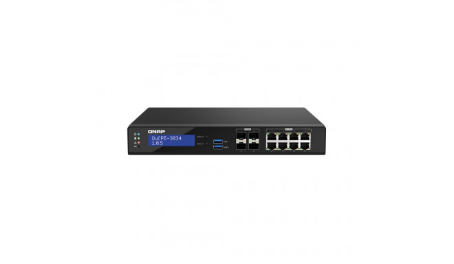 "QNAP QuCPE-3034-C3758R-16G Intel Atom C3758R 8x2.5GbE RJ45 ports and 4x10GbE SFP+ ports 2xM.2 2280 