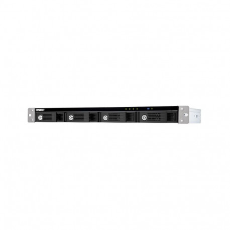 "QNAP 4-bay 1U 12 short-depth rackmount 3.5in SATA HDD USB 3.0 type-C hardware RAID external enclosu