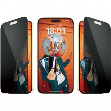 "PanzerGlass Privacy Screen Protector iPhone 15 Plus. UWF"