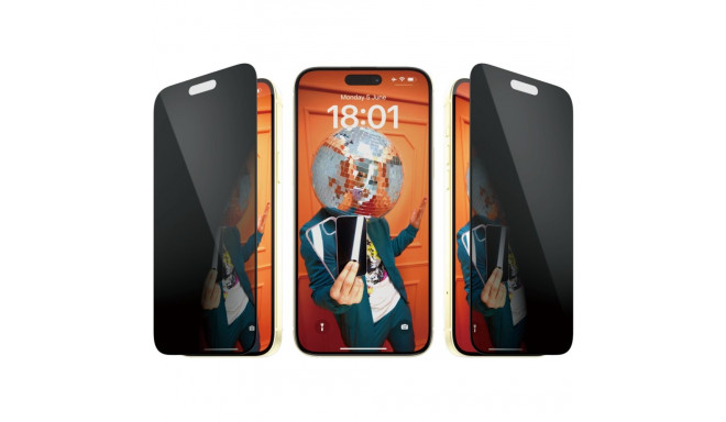 "PanzerGlass Privacy Screen Protector iPhone 15 Plus. UWF"