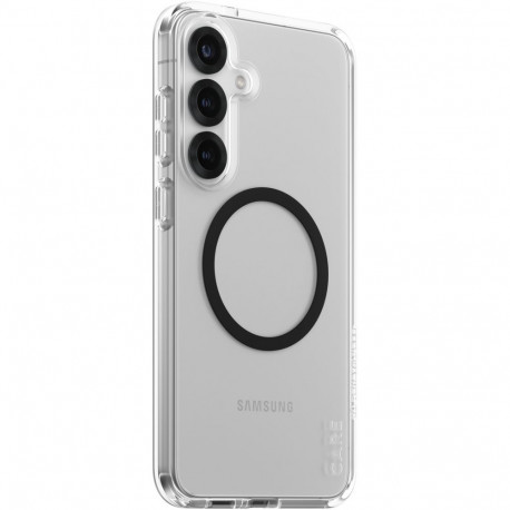 "CARE Flagship Case Clear/Black QI Compatible Galaxy S25 Plus"