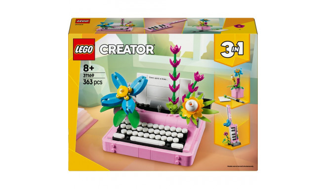 "LEGO 31169 Creator 3-in-1 Schreibmaschine mit Blumen"