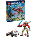 "LEGO 71497 DREAMZzz Coopers Tiger-Mech und Zero's Hot Rod Auto"