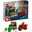 "LEGO 76287 Marvel Super Heroes Iron Man mit Bike und der Hulk"