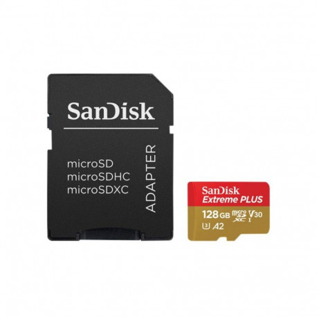 "CARD 128GB SanDisk Extreme PLUS microSDXC 200MB/s +Adapter"