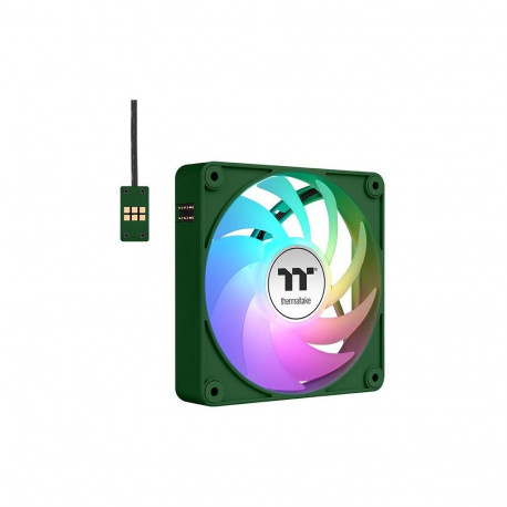 "140mm Thermaltake CT140 EX ARGB Sync PC Cooling Fan Racing Green 3 Pack"