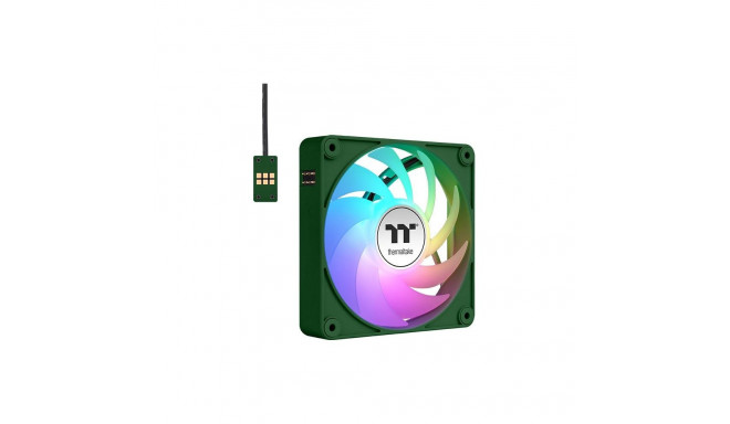 "140mm Thermaltake CT140 EX ARGB Sync PC Cooling Fan Racing Green 3 Pack"