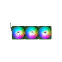 "140mm Thermaltake CT140 EX Reverse ARGB Sync PC Cooling Fan Racing Green 3 Pack"