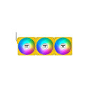 "140mm Thermaltake CT140 EX Reverse ARGB Sync PC Cooling Fan Bumblebee 3 Pack"