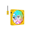 "120mm Thermaltake CT120 EX Reverse ARGB Sync PC Cooling Fan Bumblebee 3 Pack"