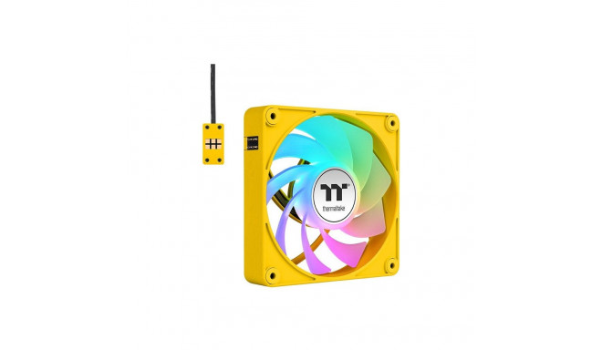 "120mm Thermaltake CT120 EX Reverse ARGB Sync PC Cooling Fan Bumblebee 3 Pack"