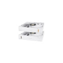 "140mm Thermaltake TOUGHFAN EX14 Pro PC Cooling Fan White - Swappable Edition 3 Pack"