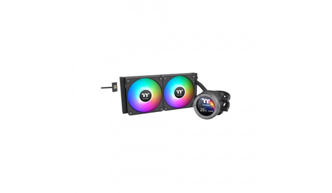 "K Thermaltake Wasserkühlung TH240 V2 Ultra EX ARGB CPU All-In-One Liquid Cooler Black"