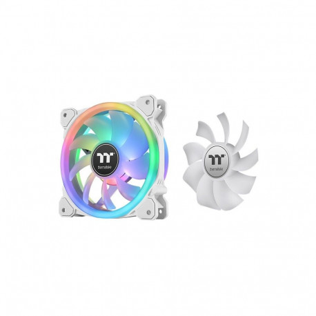 "120mm Thermaltake SWAFAN 12 RGB Radiator Fan TT Premium Edition White 3 Pack"