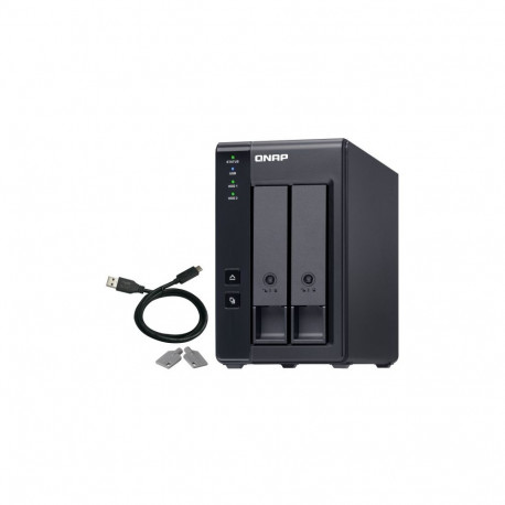 "QNAP TR-002 2 Bay USB Type-C Direct Attached Storage with Hardware RAID"
