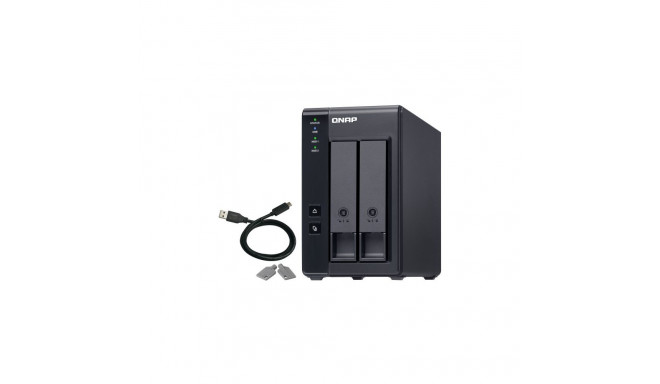 "QNAP TR-002 2 Bay USB Type-C Direct Attached Storage with Hardware RAID"