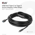 "Club3D Kabel USB 3.2 Typ C  USB Typ A 5Gbps St/Bu 10m"
