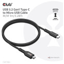 "Club3D Kabel USB 3.2 Typ C  Micro USB 1m St/St"