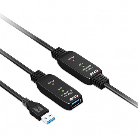 "Club3D USB 3.2 A Verlängerungskabel 10m aktiv 5 Gbps St/Bu"