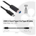 "Club3D Kabel USB 3.1 Typ C > USB Typ B 1.0m St/St"