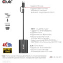 "Club3D Adapter USB Typ C/A > HDMI / VGA St/Bu"