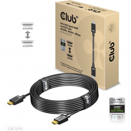 Club3D HDMI-kaabel A -> A 2.1 Ultra High Speed 10K HDR 5m jaemüügipakend