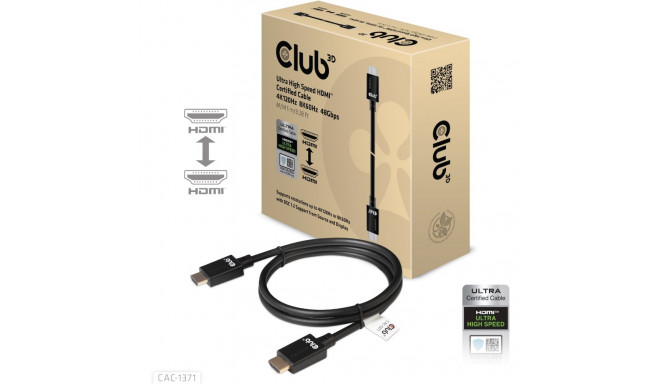 "Club3D HDMI-Kabel A -> A 2.1 Ultra High Speed 10K HDR 1m retail"