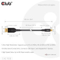 "Club3D Kabel USB Typ C  DP 2.1 1m 10K60Hz St/St"