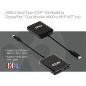 "Club3D MST-Hub USB 3.2 Typ C > 2x DP 4K60Hz St/Bu"