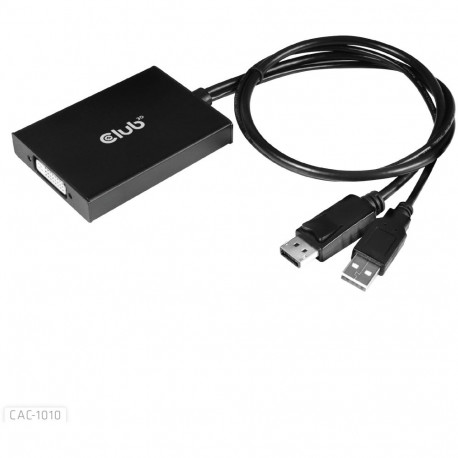 "Club3D Adapter DisplayPort > DVI-D (Active Dual) St/Bu retail"