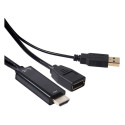"Club3D Adapter HDMI > DP St/Bu 4K@30Hz Polybeutel"