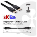 "Club3D DisplayPort-Kabel 1.4 HBR3 32.4Gb/s 1m 8K60Hz St/St Polybeutel"