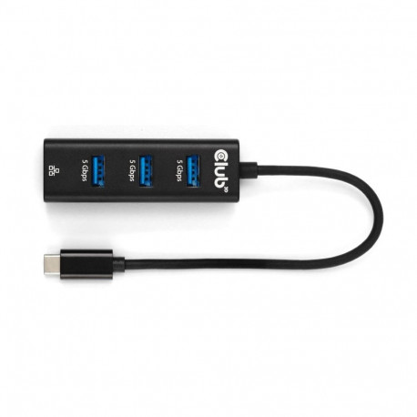 "Club3D USB-Hub USB Typ-C 3.2 > 3x USB Typ A 1Gbps"