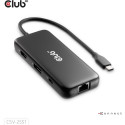 "Club3D USB-C 8in1-HUB >DP1.4/HDMI2.0/USB-C/LAN 8K30Hz PD100W"