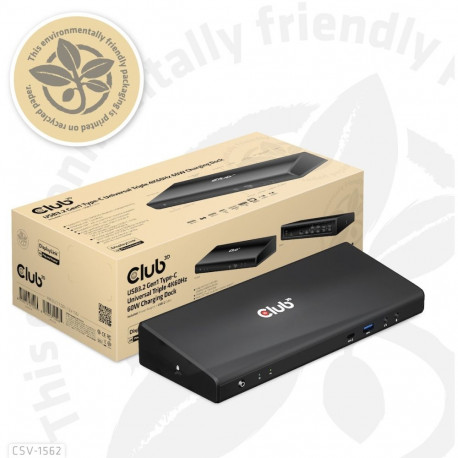 "Club3D 4K ChargingDock USB-C ->6xUSB3/2xDP/HDMI/LAN/Audio"
