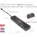 "Club3D USB-C 6in1-HUB >HDMI/2xUSB-C/2xUSB/LAN 8K30Hz PD100W"