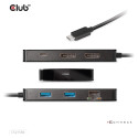 "Club3D USB-C 7in1-HUB >2xDP/2xUSB/2xUSB-C/LAN 4K60Hz PD100W"