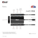 "Club3D USB-C 7in1-HUB >2xDP/2xUSB/2xUSB-C/LAN 4K60Hz PD100W"