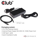 "Club3D 4K ChargingDock USB-C ->6xUSB3/2xDP/HDMI/LAN/Audio"