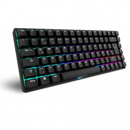 "Sharkoon SKILLER SGK50 S3 PBT (schwarz. DE-Layout. Gateron G Pro 3.0 Yellow)"