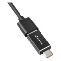 "Sharkoon 3-Port USB 3.2 Gen 1 Alu Hub + Ethernet (schwarz)"