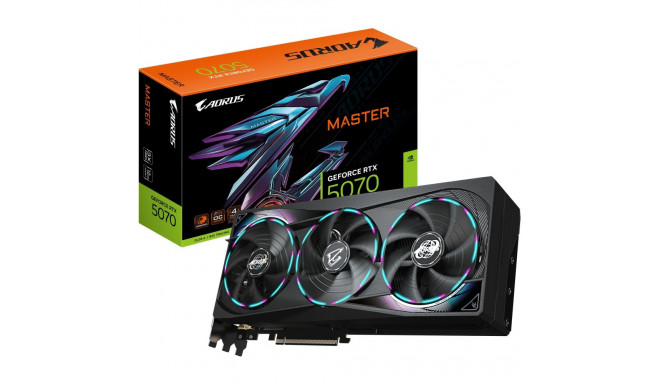 "RTX 5070 12GB Gigabyte Aorus Master GDDR7 3 Fan"