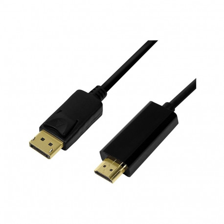 "Logilink DisplayPort-Kabel DP 1.2 zu HDMI 1.4 1m black"
