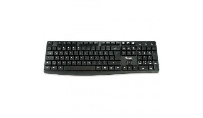 "Equip Kabelgebundene USB Keyboard schwarz. spanisch"