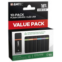 "STICK Emtec USB2.0 K100 16GB P10 10-pack color box retail"