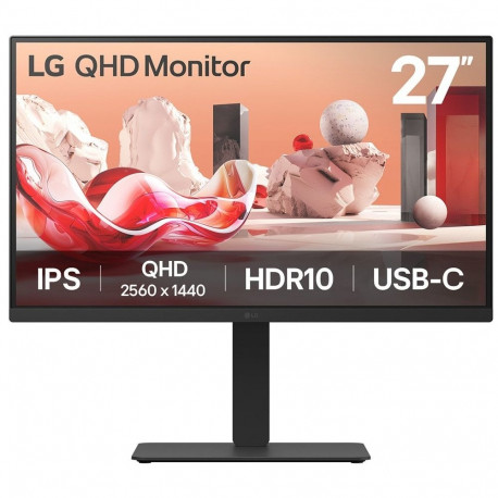 "68,6cm/27"" (2560×1440) LG 27BA75QB-B 16:9 IPS 5ms 100Hz USB-C DP HDMI RJ45 KVM Daisy-Chain Black"