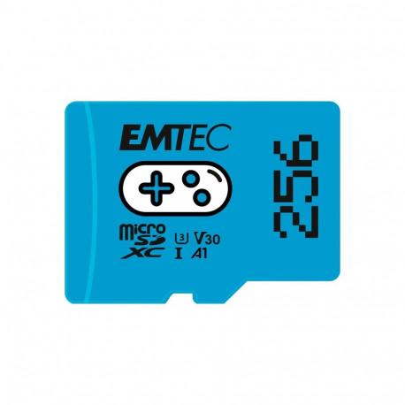 "CARD Emtec m256GB UHS-I U3 V30 A1 Gaming Blue"
